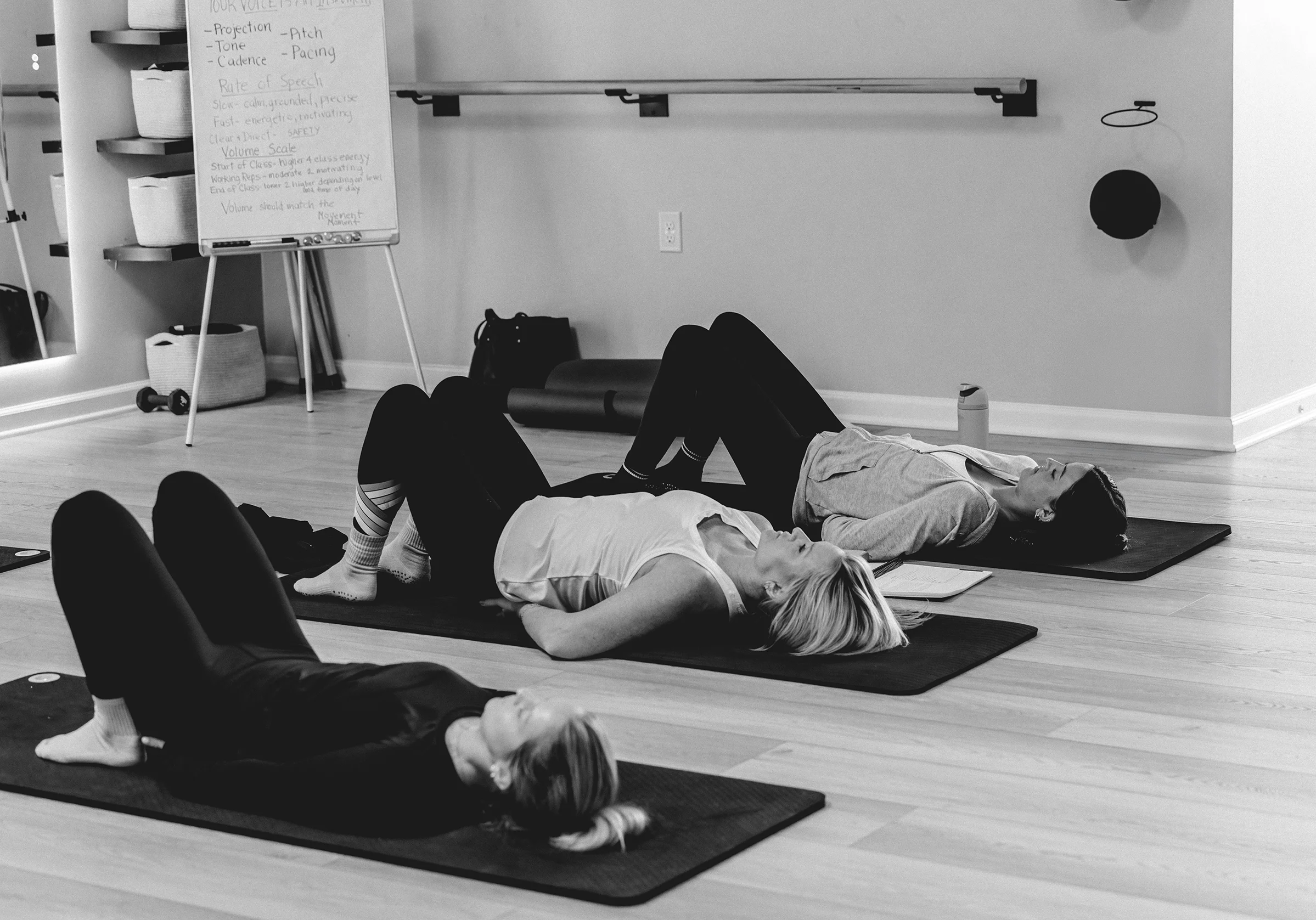 Pilates for beginners class at Right Balance Pilates studio in Delaware